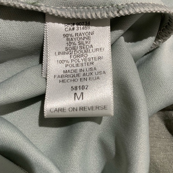 BCBG Maxi Sleeveless Sage Green Midi Dress Drawstring Waist Casual Chic Neutral - Picture 6 of 6